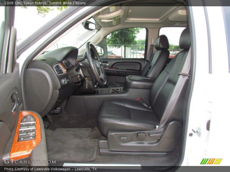  2008 Yukon Hybrid Ebony Interior