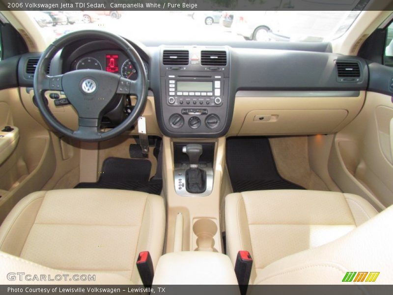 Campanella White / Pure Beige 2006 Volkswagen Jetta TDI Sedan