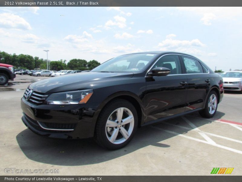 Black / Titan Black 2012 Volkswagen Passat 2.5L SE