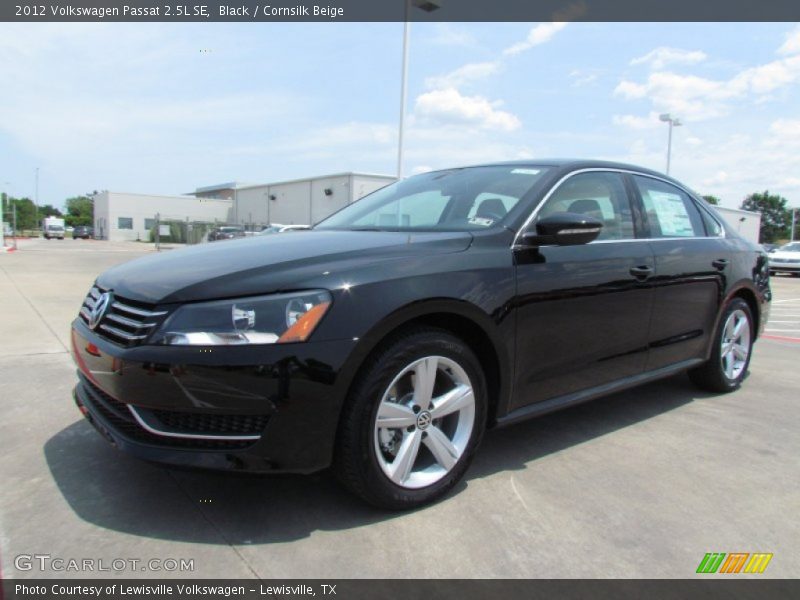 Black / Cornsilk Beige 2012 Volkswagen Passat 2.5L SE