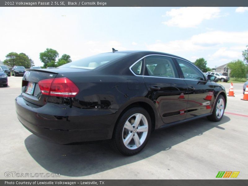 Black / Cornsilk Beige 2012 Volkswagen Passat 2.5L SE