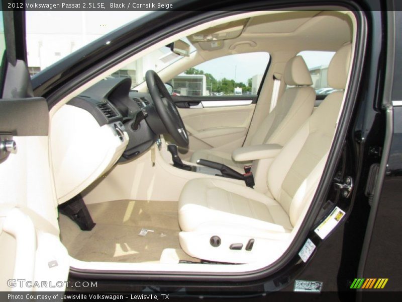 Black / Cornsilk Beige 2012 Volkswagen Passat 2.5L SE