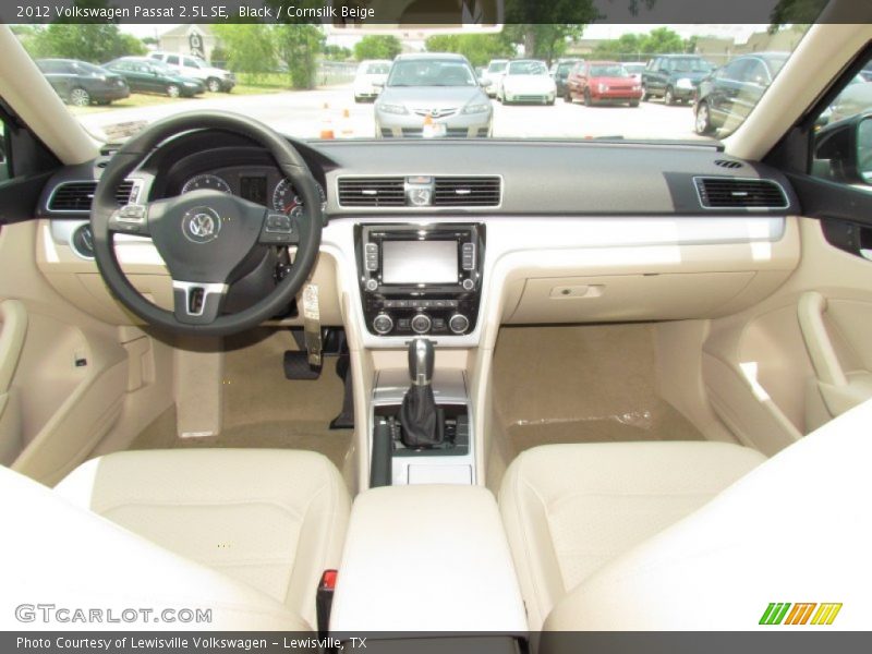 Black / Cornsilk Beige 2012 Volkswagen Passat 2.5L SE