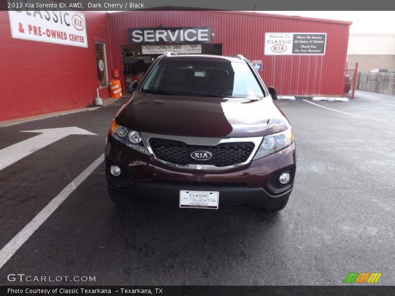 Dark Cherry / Black 2013 Kia Sorento EX AWD