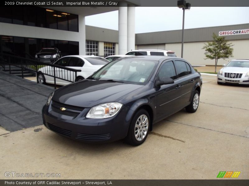 Imperial Blue Metallic / Gray 2009 Chevrolet Cobalt LS Sedan