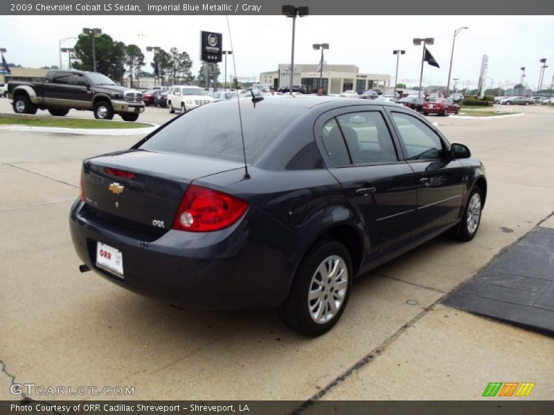 Imperial Blue Metallic / Gray 2009 Chevrolet Cobalt LS Sedan