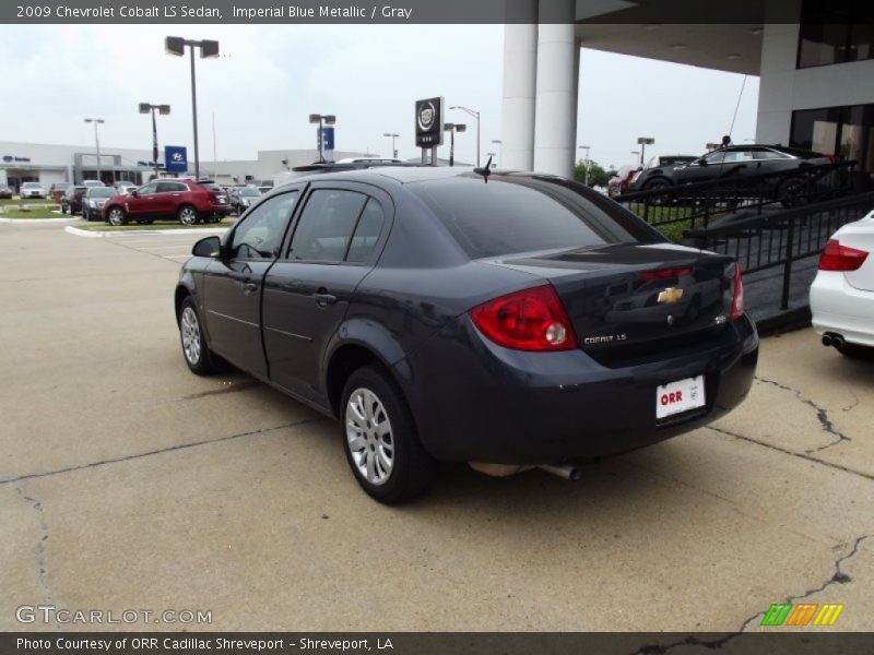 Imperial Blue Metallic / Gray 2009 Chevrolet Cobalt LS Sedan