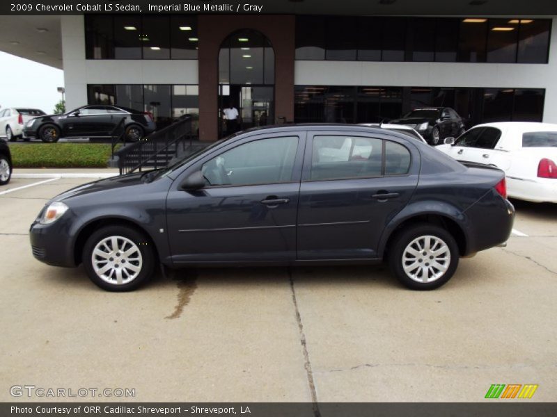 Imperial Blue Metallic / Gray 2009 Chevrolet Cobalt LS Sedan