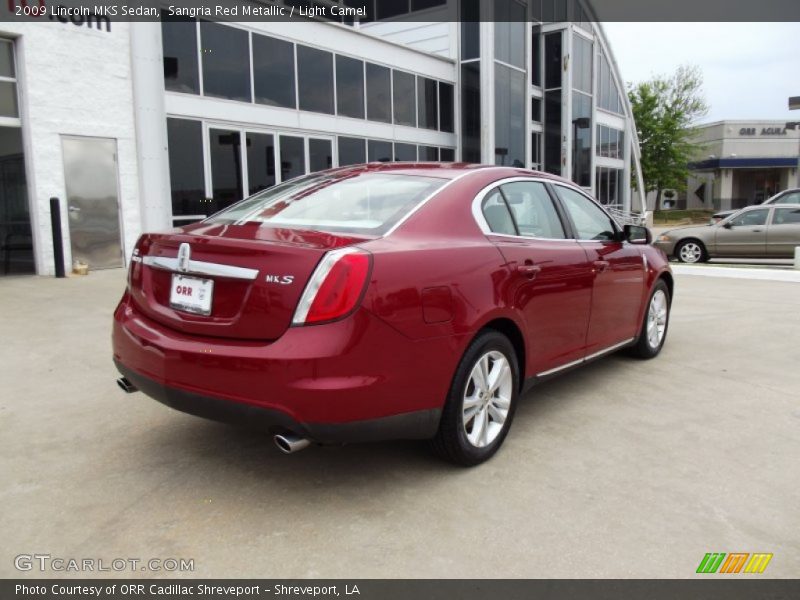 Sangria Red Metallic / Light Camel 2009 Lincoln MKS Sedan