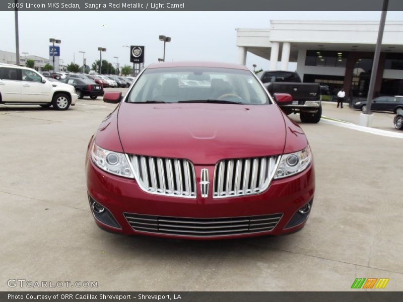Sangria Red Metallic / Light Camel 2009 Lincoln MKS Sedan