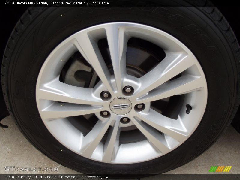 Sangria Red Metallic / Light Camel 2009 Lincoln MKS Sedan
