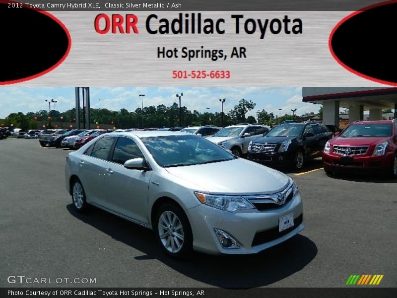 Classic Silver Metallic / Ash 2012 Toyota Camry Hybrid XLE