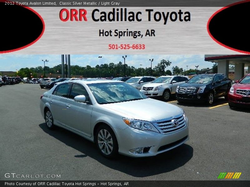 Classic Silver Metallic / Light Gray 2012 Toyota Avalon Limited