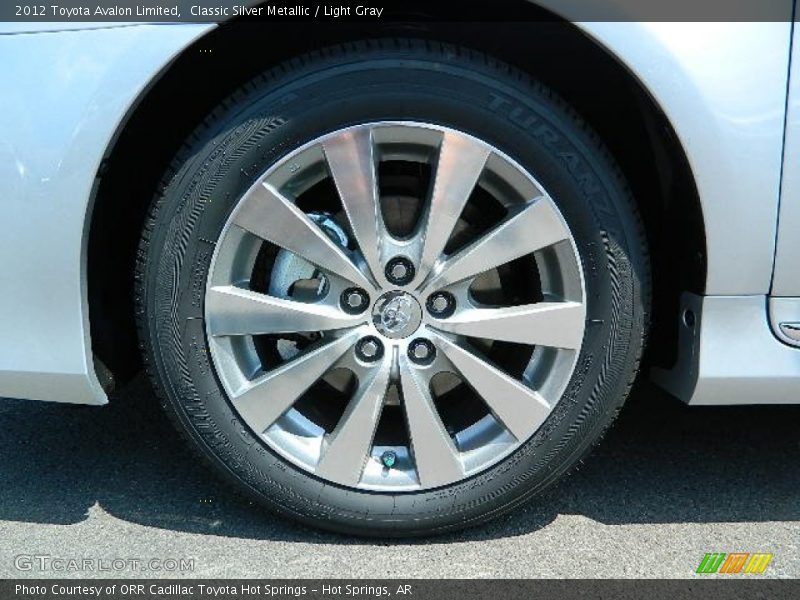 Classic Silver Metallic / Light Gray 2012 Toyota Avalon Limited