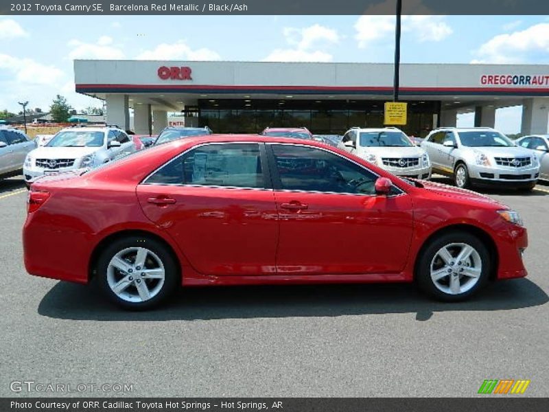 Barcelona Red Metallic / Black/Ash 2012 Toyota Camry SE