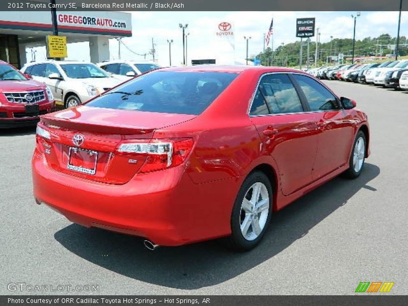Barcelona Red Metallic / Black/Ash 2012 Toyota Camry SE