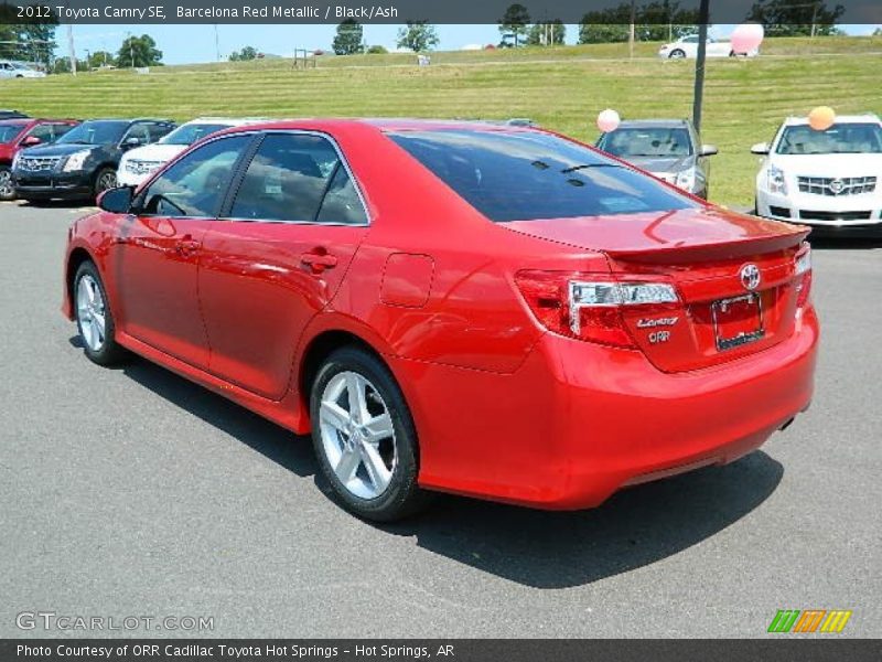 Barcelona Red Metallic / Black/Ash 2012 Toyota Camry SE