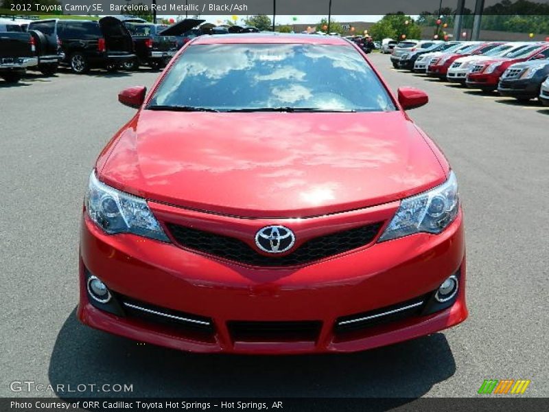 Barcelona Red Metallic / Black/Ash 2012 Toyota Camry SE