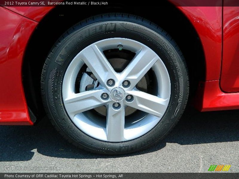 Barcelona Red Metallic / Black/Ash 2012 Toyota Camry SE
