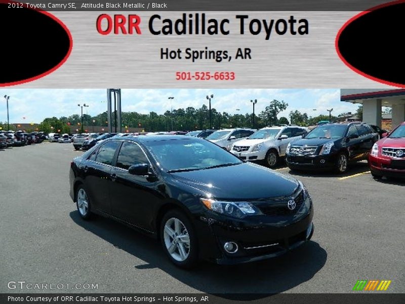 Attitude Black Metallic / Black 2012 Toyota Camry SE