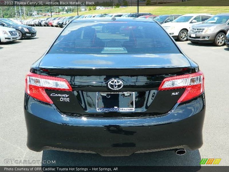Attitude Black Metallic / Black 2012 Toyota Camry SE