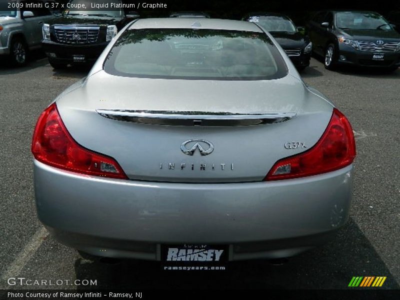 Liquid Platinum / Graphite 2009 Infiniti G 37 x Coupe