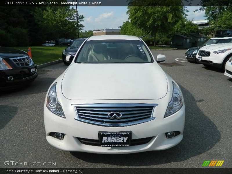 Moonlight White / Wheat 2011 Infiniti G 25 x AWD Sedan