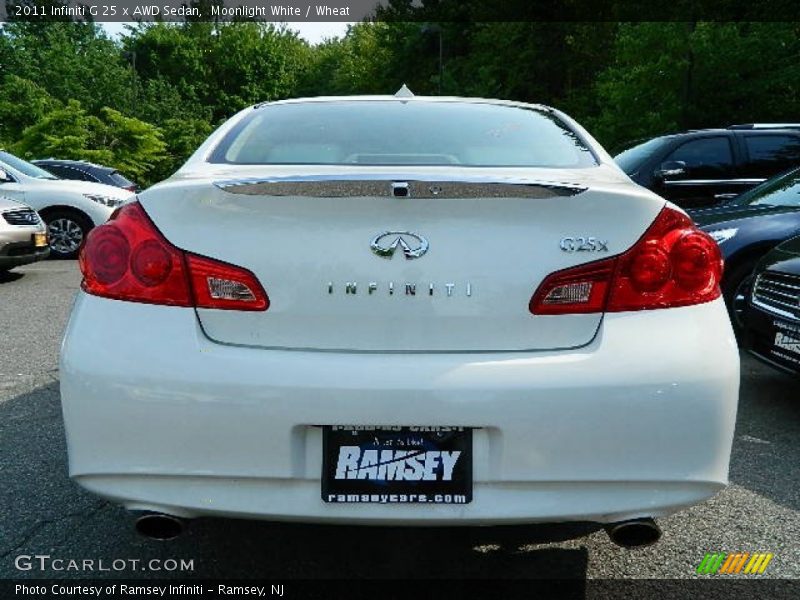 Moonlight White / Wheat 2011 Infiniti G 25 x AWD Sedan