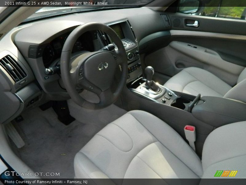  2011 G 25 x AWD Sedan Wheat Interior