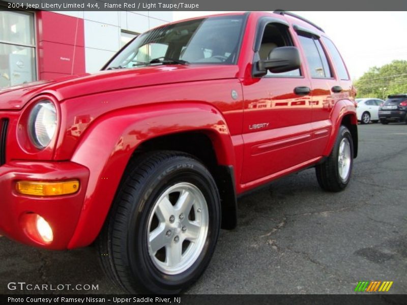 Flame Red / Light Taupe/Taupe 2004 Jeep Liberty Limited 4x4