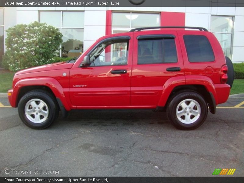 Flame Red / Light Taupe/Taupe 2004 Jeep Liberty Limited 4x4