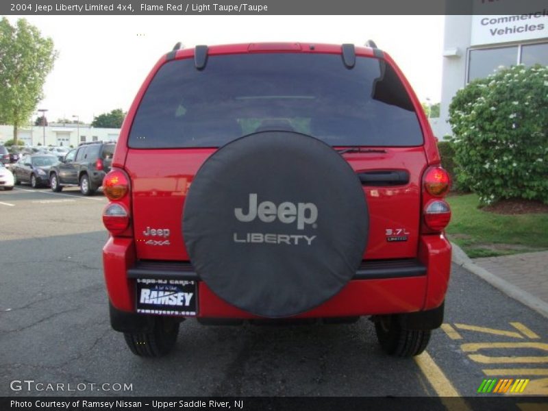 Flame Red / Light Taupe/Taupe 2004 Jeep Liberty Limited 4x4