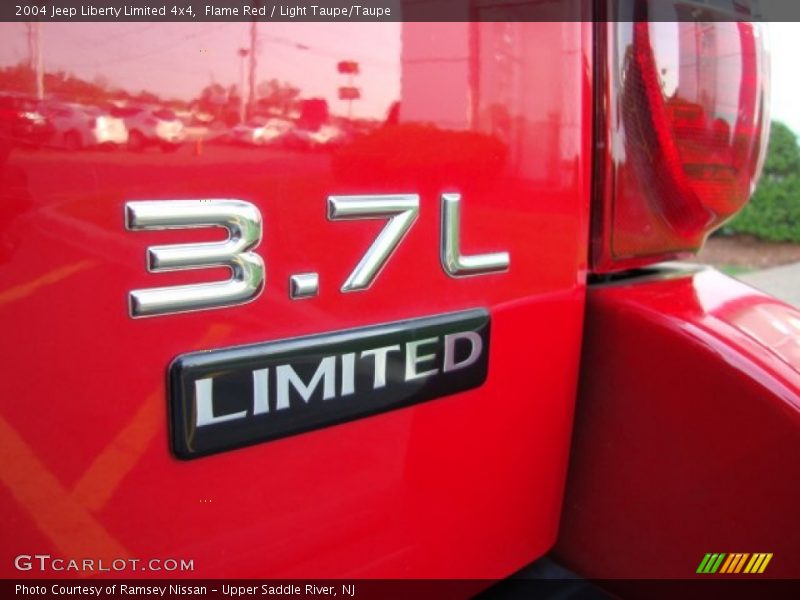 Flame Red / Light Taupe/Taupe 2004 Jeep Liberty Limited 4x4