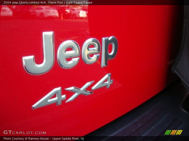 Flame Red / Light Taupe/Taupe 2004 Jeep Liberty Limited 4x4