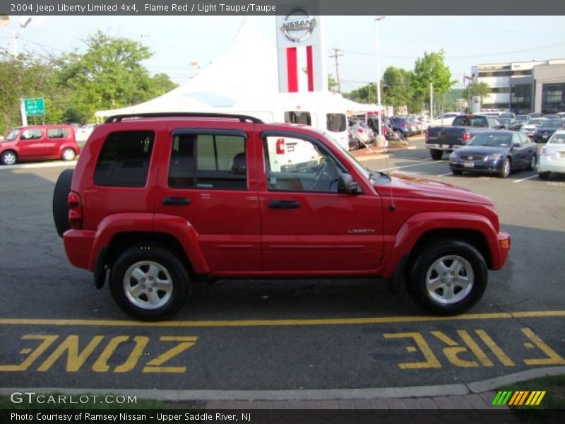 Flame Red / Light Taupe/Taupe 2004 Jeep Liberty Limited 4x4