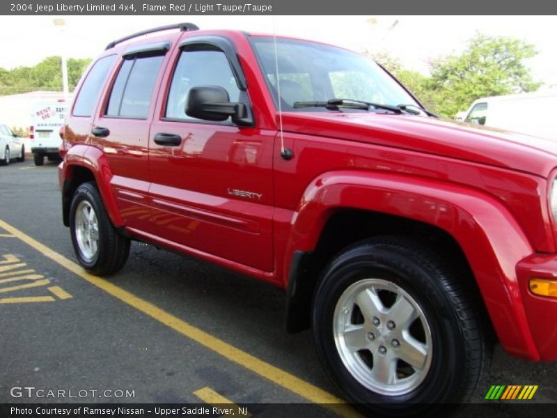 Flame Red / Light Taupe/Taupe 2004 Jeep Liberty Limited 4x4