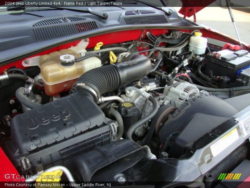 Flame Red / Light Taupe/Taupe 2004 Jeep Liberty Limited 4x4