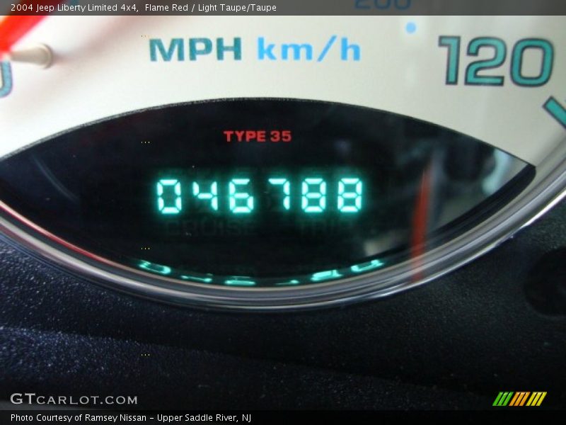 Flame Red / Light Taupe/Taupe 2004 Jeep Liberty Limited 4x4