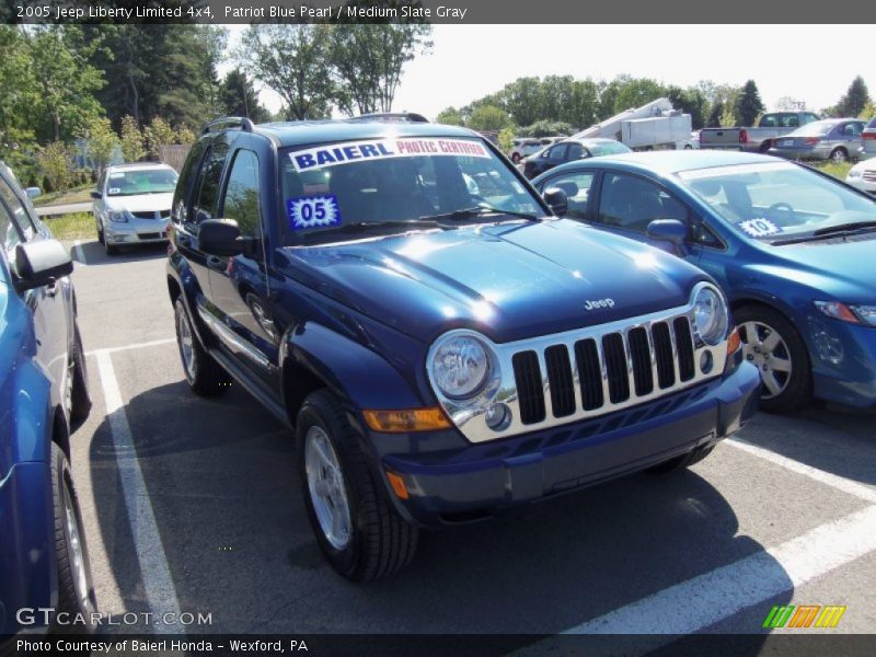 Patriot Blue Pearl / Medium Slate Gray 2005 Jeep Liberty Limited 4x4