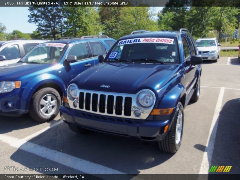 Patriot Blue Pearl / Medium Slate Gray 2005 Jeep Liberty Limited 4x4