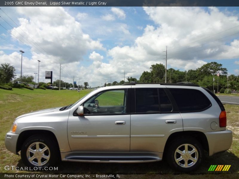 Liquid Silver Metallic / Light Gray 2005 GMC Envoy Denali