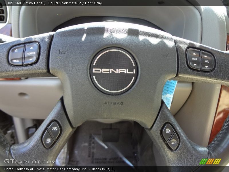 Liquid Silver Metallic / Light Gray 2005 GMC Envoy Denali