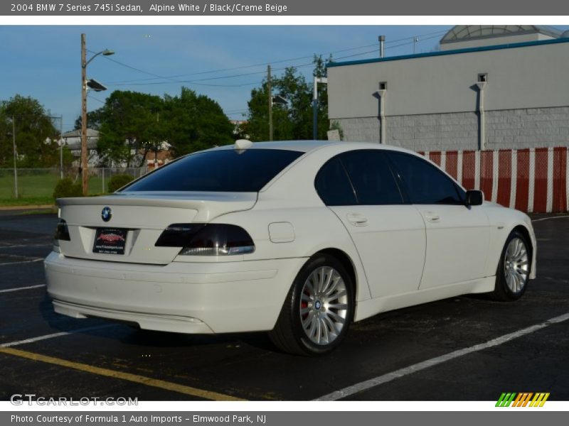 Alpine White / Black/Creme Beige 2004 BMW 7 Series 745i Sedan
