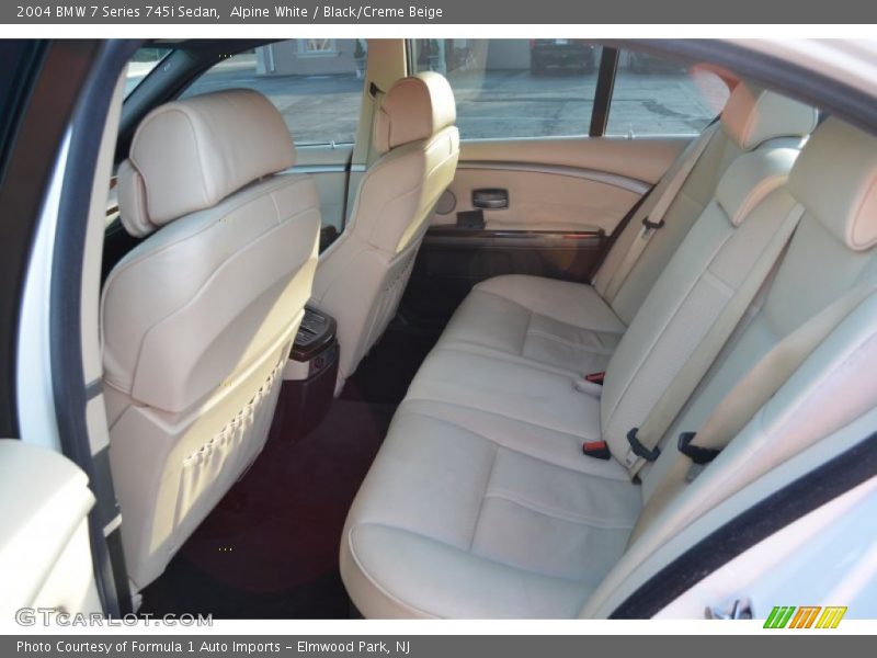 Alpine White / Black/Creme Beige 2004 BMW 7 Series 745i Sedan