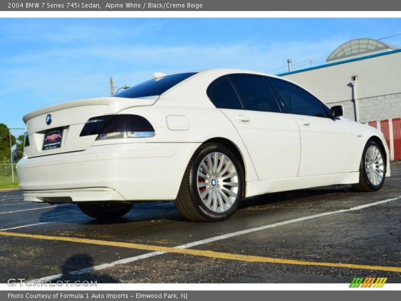 Alpine White / Black/Creme Beige 2004 BMW 7 Series 745i Sedan