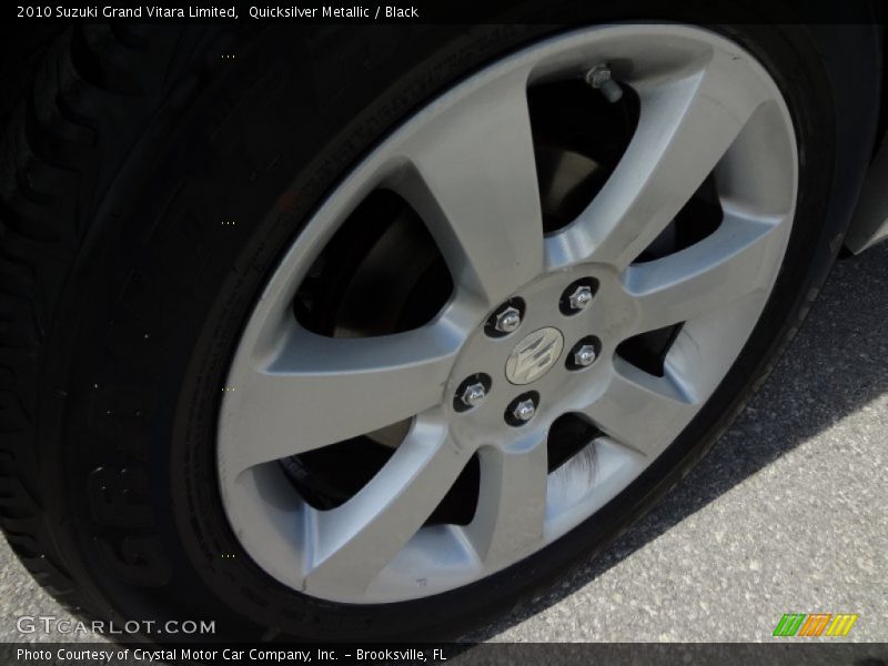 Quicksilver Metallic / Black 2010 Suzuki Grand Vitara Limited