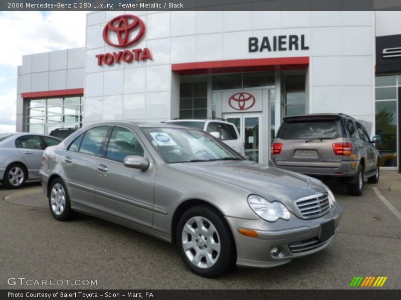 Pewter Metallic / Black 2006 Mercedes-Benz C 280 Luxury