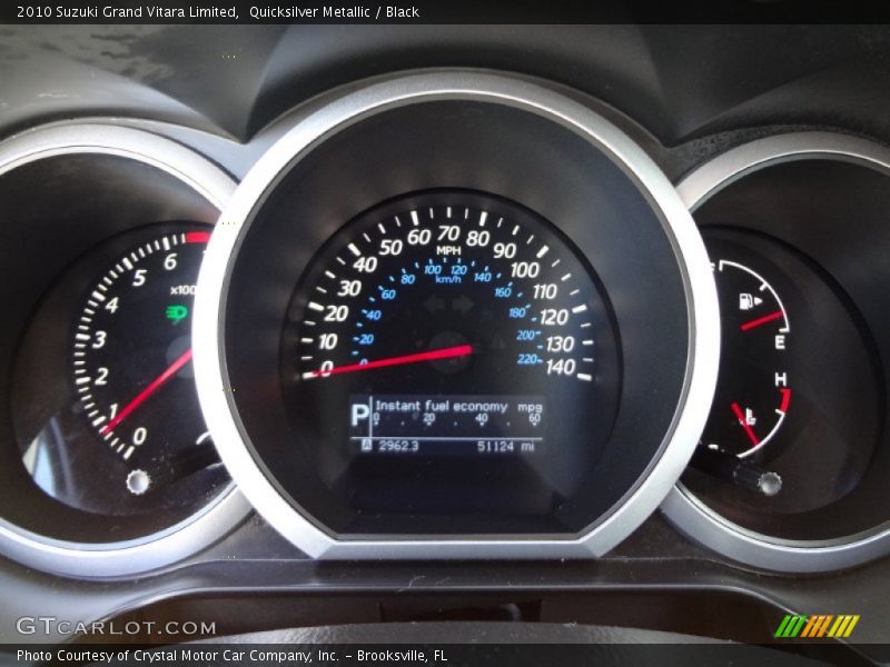  2010 Grand Vitara Limited Limited Gauges