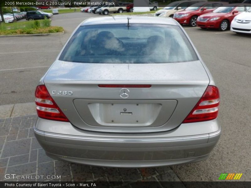 Pewter Metallic / Black 2006 Mercedes-Benz C 280 Luxury