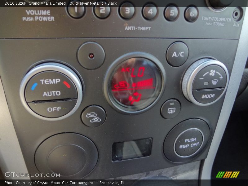 Controls of 2010 Grand Vitara Limited